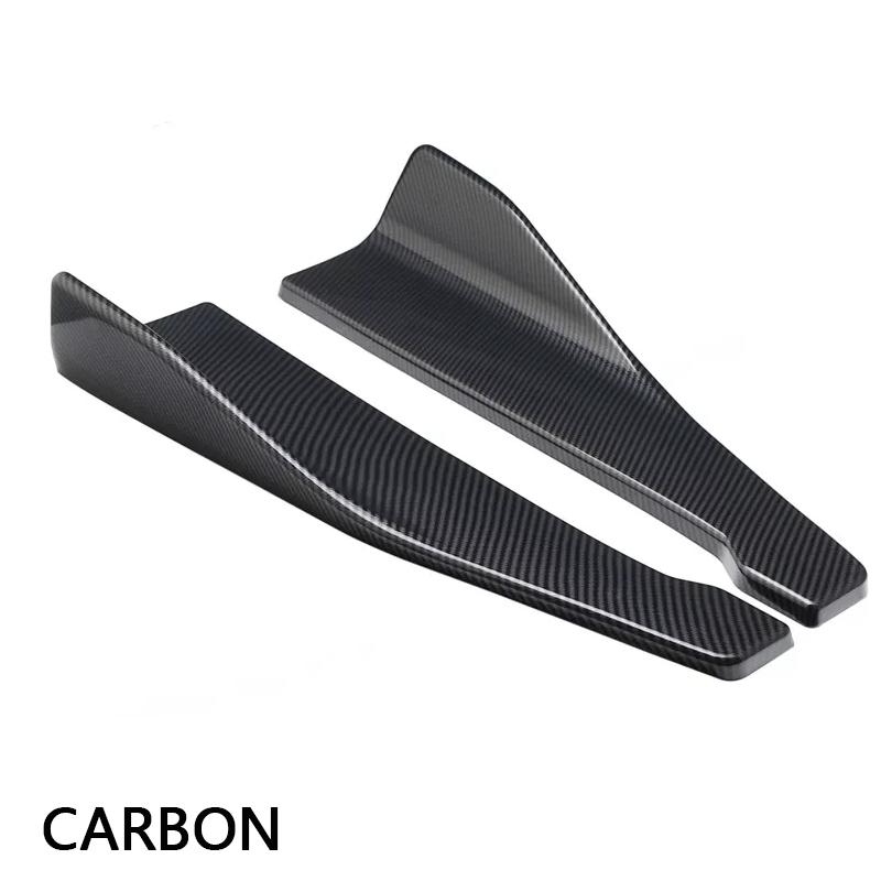 1 Pair Car Rear Bumper Lip Trim Protector Auto Side Skirt Cover Car Corner Bumper Guards With Screws Universal Fit