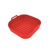 Airfryer inserts silipot square RED