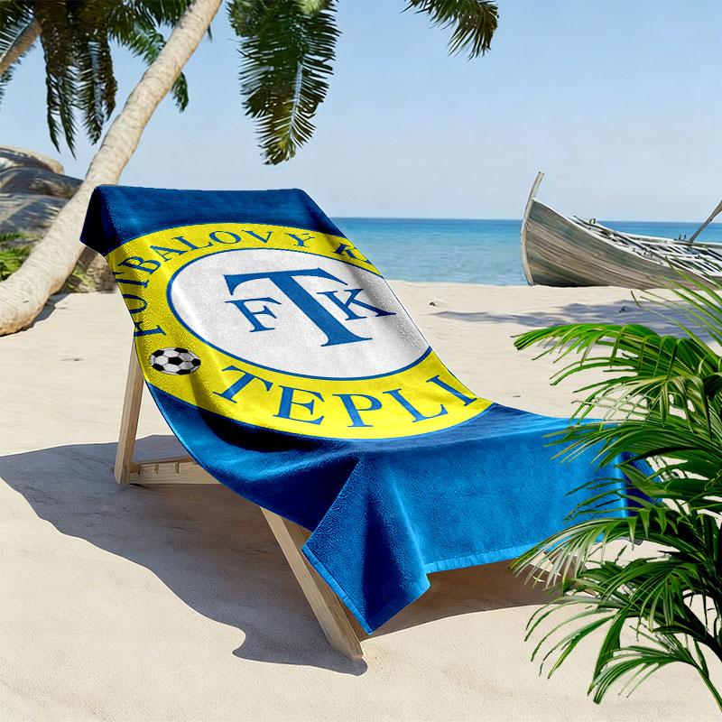 Trabzonspor Logo Print Beach Towel, Large Soft Quick Dry Towel for Beach Camping Swimming