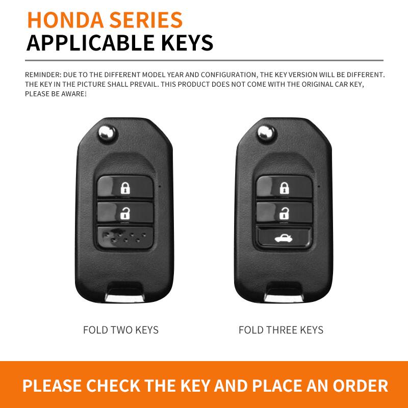 New Racing Style Car Remote Key Case Cover Keychain For Honda Civic HRV CRV XRV CR-V Crider Odyssey Pilot Fit Accord Accessories