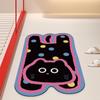 Cartoon Pony Cat Bathroom Door Absorbing Mat Bathroom Quick Drying Floor Mat Toilet Anti Slip Foot Mat Home Entrance