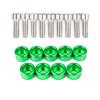 Universal 8mm 9pcs JDM Aluminum Fender Washers and Bolt for Honda Air Inlet Manifold Engine