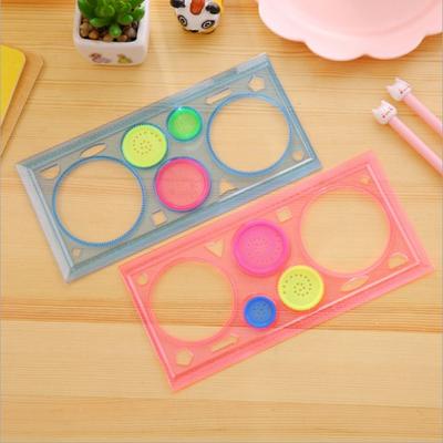1 Pc Spirograph Measuring Too Multifunctional Cartoon Stationery Cartoon Metric  Ruler  Student
