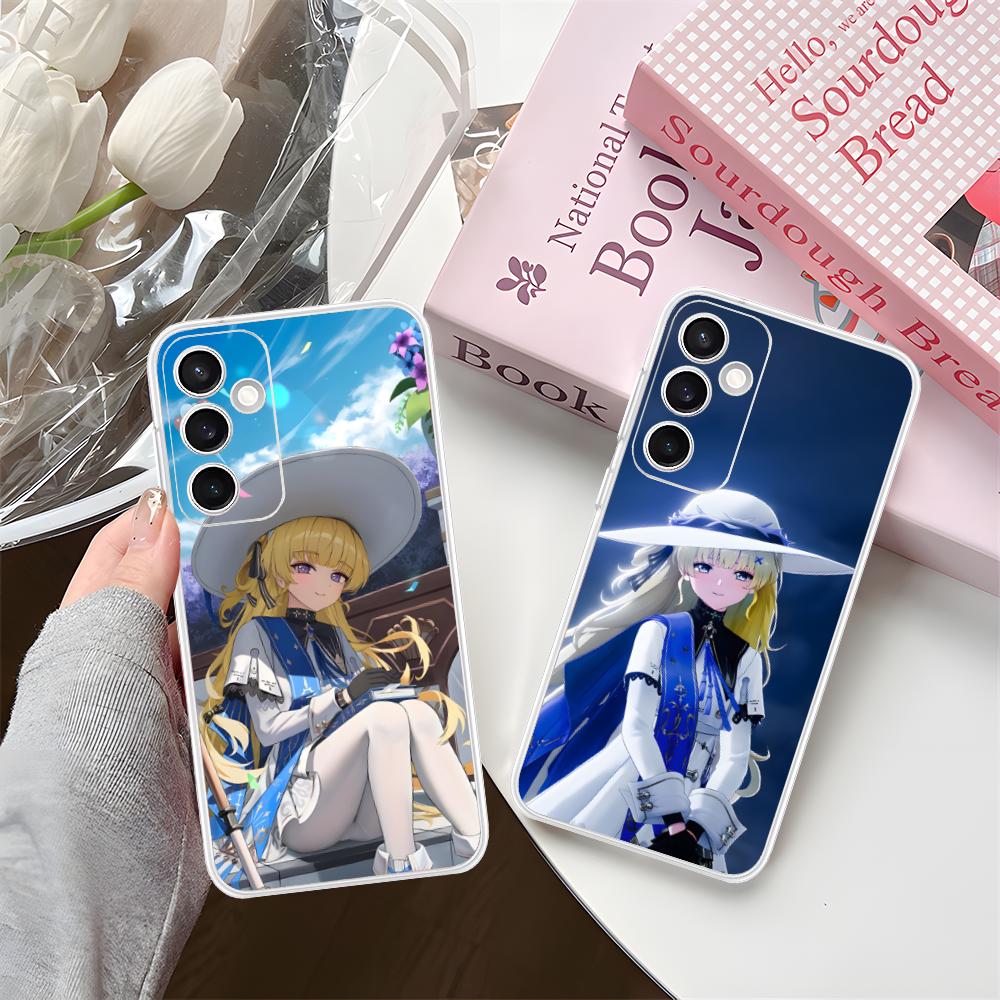 Wuthering Waves Phoebe Phone Case for Samsung Galaxy S25 S24 S23 S22 S21Plus FE Ultra Clear Colorful Cover Pretty Cover