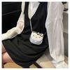 Hello Kitty Mini Bag for Girls Cute Cartoon Cat Shoulder Crossbody Bag Small Square Coin Purse KTB