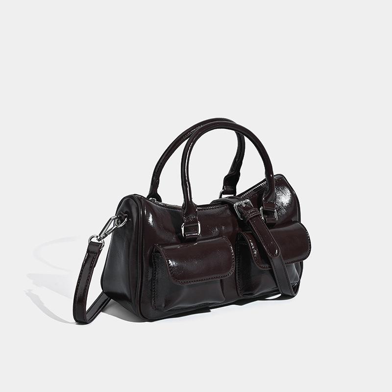 

Niche Design Cool High-grade Retro Pu сумка женская мода Ins мотоциклетная сумка через плечо