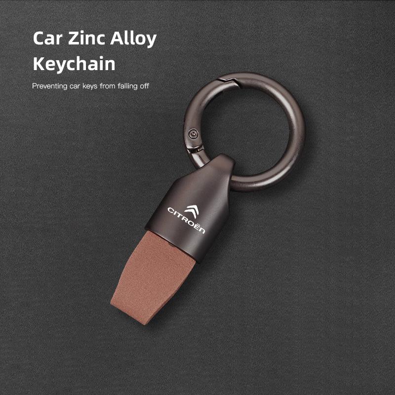

Zinc Alloy Car Key Chain Leather Car Key Strap Accessories For Citroen C1 DS3 C2 C3 Vts C4 Saxo C4L C5 C6 C8 Xsara C3-XR Picasso