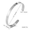 1pz Bracciale Personalizzato Inciso Nome Personalizzato Acciaio Inossidabile Gioielli Parole Nome Lettere Bracciale & Braccialetto Personalizzato Per Donne Uomini