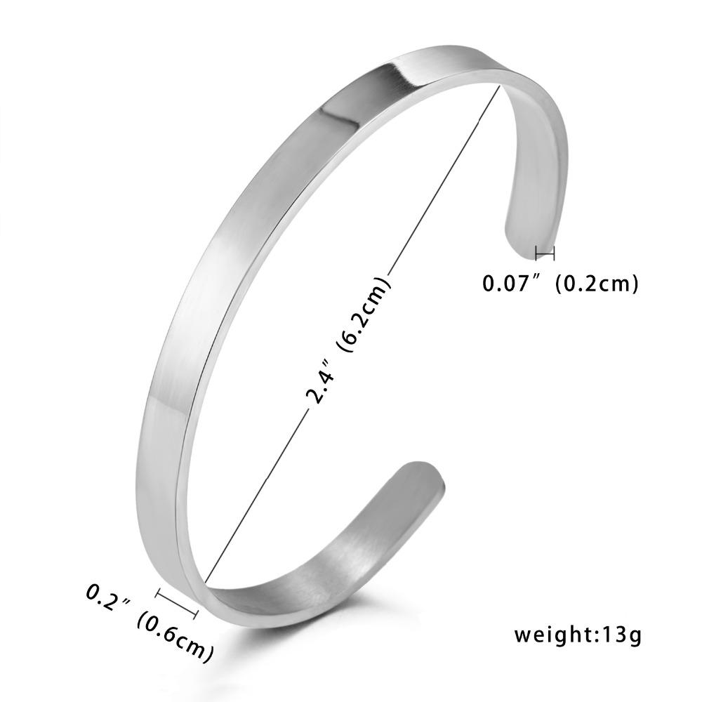 1pz Bracciale Personalizzato Inciso Nome Personalizzato Acciaio Inossidabile Gioielli Parole Nome Lettere Bracciale & Braccialetto Personalizzato Per Donne Uomini