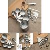 Modernes Messbecher-Set aus Edelstahl mit Skalen Perfekt zum Backen und Kochen