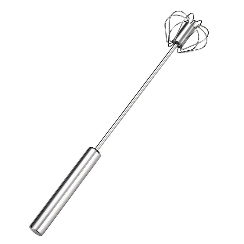 Kitchen Stainless Steel Whisk Hand Pressure Semi-Automatic Egg Beater Mixer