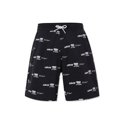 Levis Logo Print Loose Shorts Men Shorts Black A3099-0006