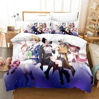 3D Anime Idolmaster SideM Bedding Set Duvet Cover Sheet Printed Bed Set Pillowcase Bed Full Queen King Size Comforter Bedroom