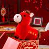 Horse Doll National Style Fabric High-Density PP Cotton Filling Doll Auspicious Year of The Horse Blessings Zodiac Doll Toy
