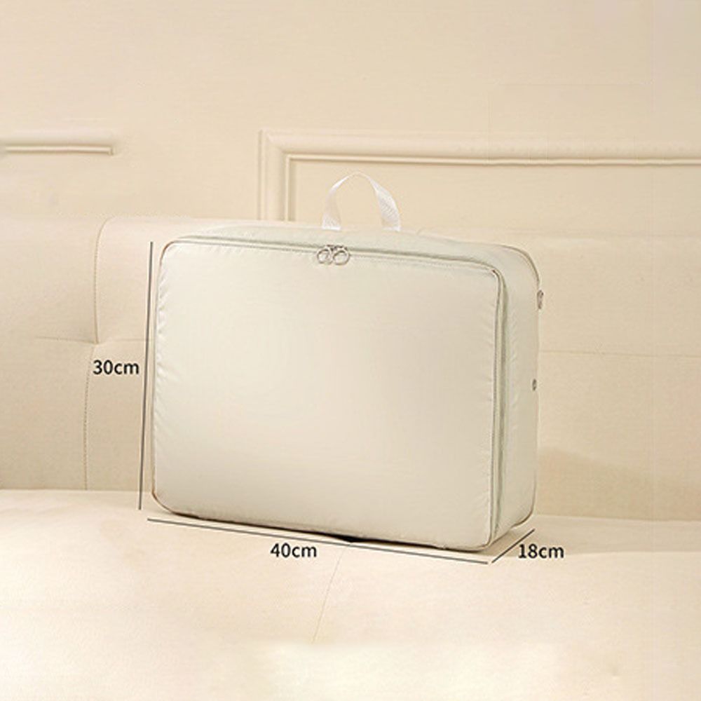 

Самокомпрессионный органайзер Сумка для хранения одежды Большая компрессионная сумка Хранение в шкафу beige-40x18x30cm