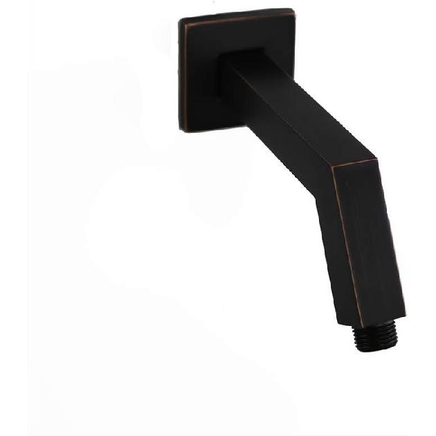 

Душевой рычаг с фланцем для настенного монтажа, 6,8-дюймовый квадратный удлинитель для душевой лейки типа «дождь», запасная труба-удлинитель для душевой лейки для фиксированного монтажа Oil Rubbed Bronze