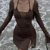 Korean Retro Mesh Cover-up Bikini Swimsuit for Women - Beach & Hot Spring Vacation Wear