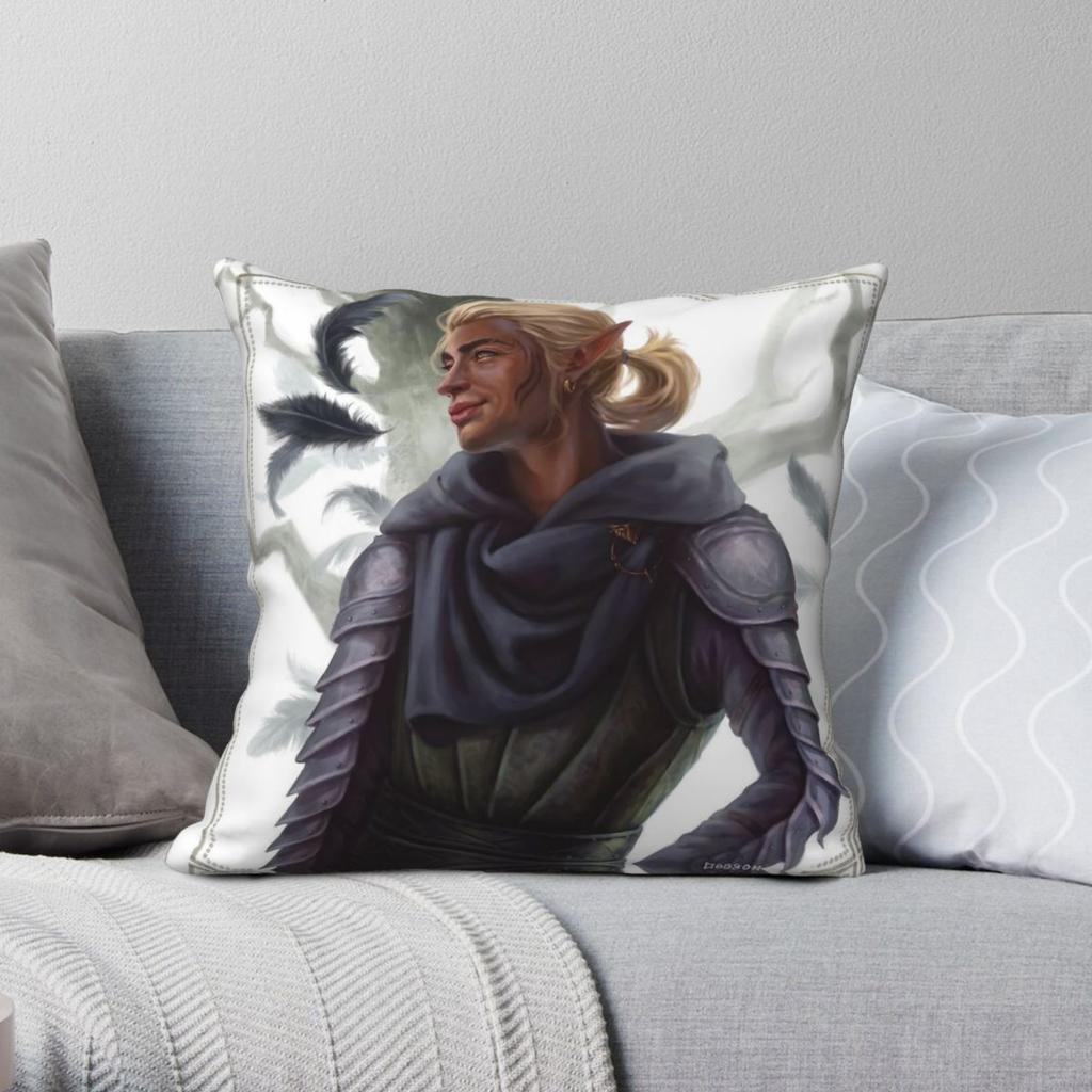 Dragon Age Zevran Arainai Square Pillowcase Polyester Linen Velvet Creative Zip Decor Car Cushion Cover