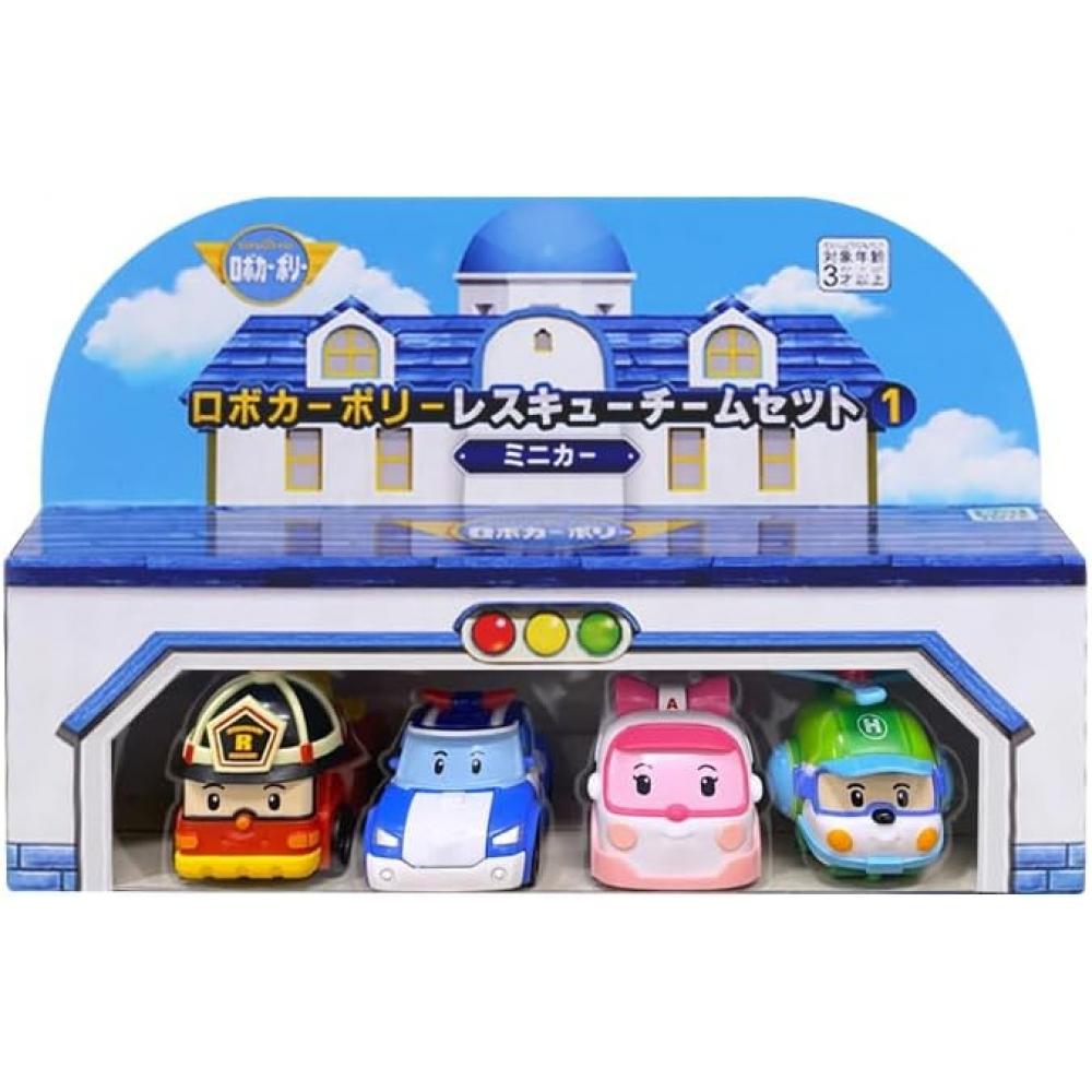 RoboCar Poli Mini Car Vehicle Set  Amber   Poli   Helly   Roy 