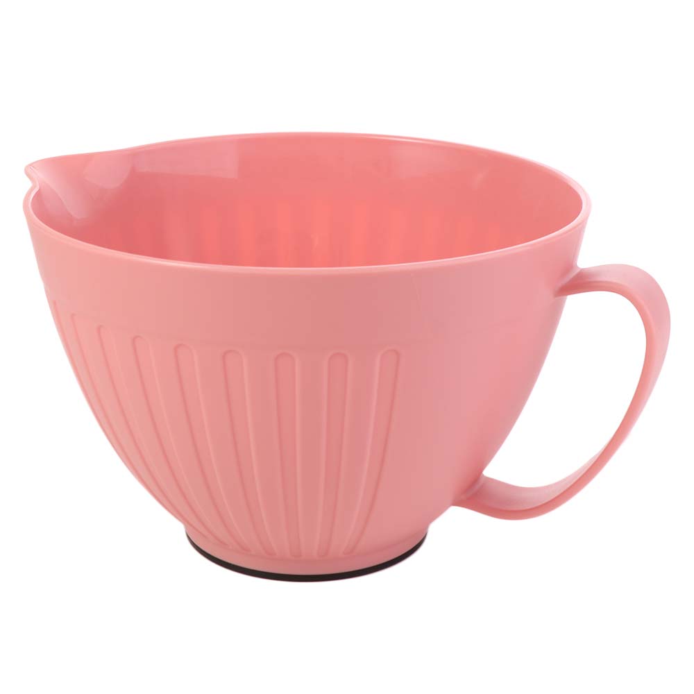 Large Capacity Baking Mixing Bowl V Shaped Diversion Design Non-slip Bottom Salad Mixing Bowl PP with Handle Egg Beating Bowl