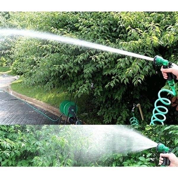Tubo da giardino espandibile da 25FT a 150FT con pistola ad acqua ad alta pressione ideale per giardino e lavaggio auto tubo dell'acqua resistente leggero flessibile