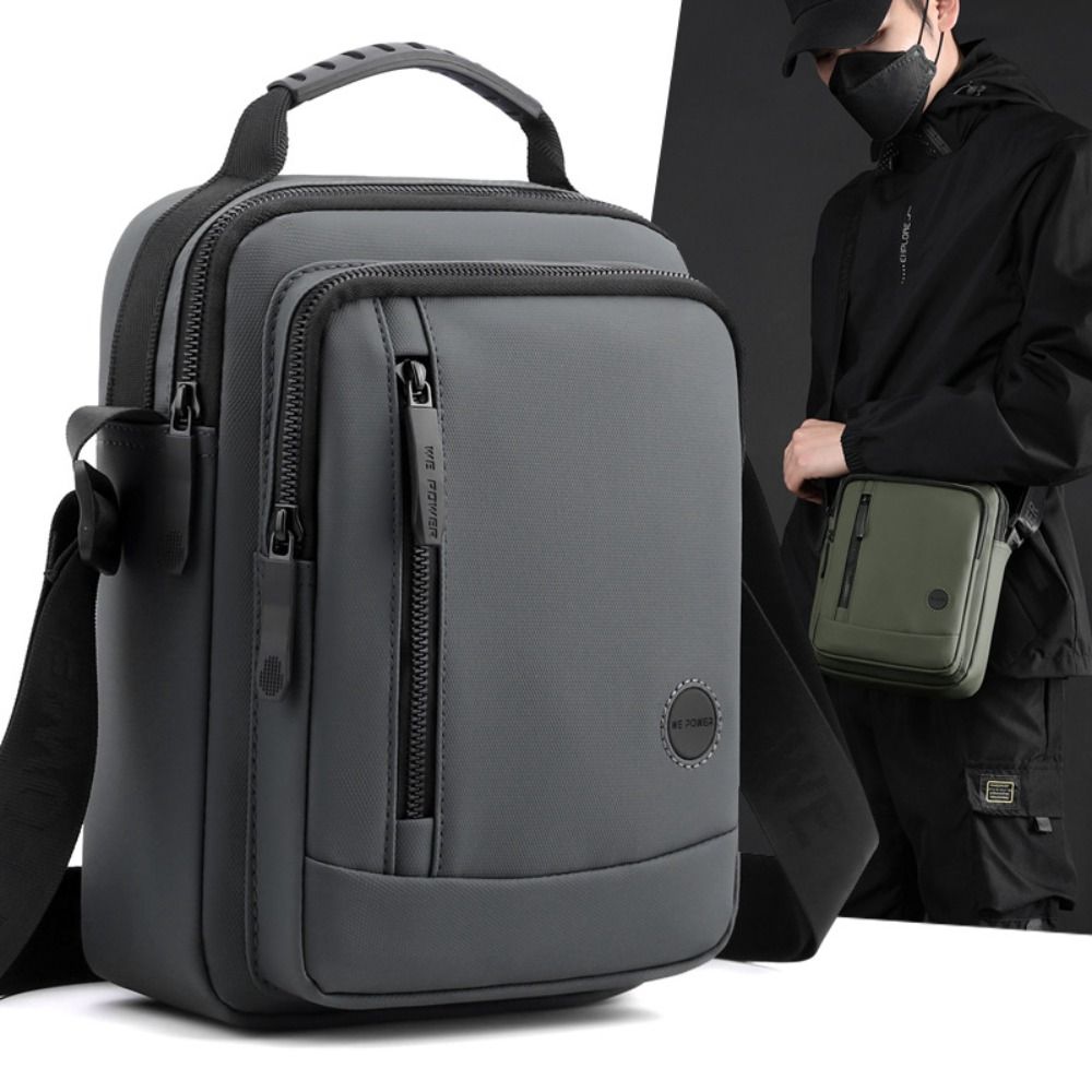 Single Shoulder Men's Shoulder Bag Nylon Fabric Big Capacity Man Messenger Bag Stylish Elegant Style Casual Male Crossbody Bag