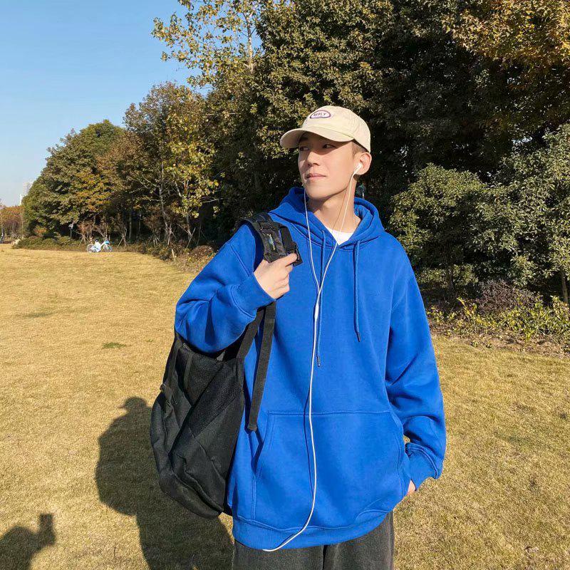 Men's Loose Fit Hooded Sweatshirt, New 2025 Style, Light Gray, Casual Jacket for Spring/Autumn/Winter