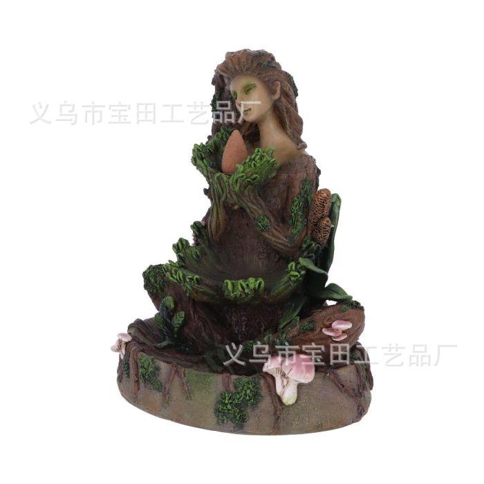 New Resin Statue Ornament Forest Muse Incense Burner Decoration Home Tea Room Desktop Aromatherapy Burner Ornament