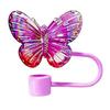 1Pc Laser Butterfly Straw Plug Dust Cap For 30/40Oz Tumbler Reusable 10Mm Sippy Cover Water Cup Straw Sleeve Accessories