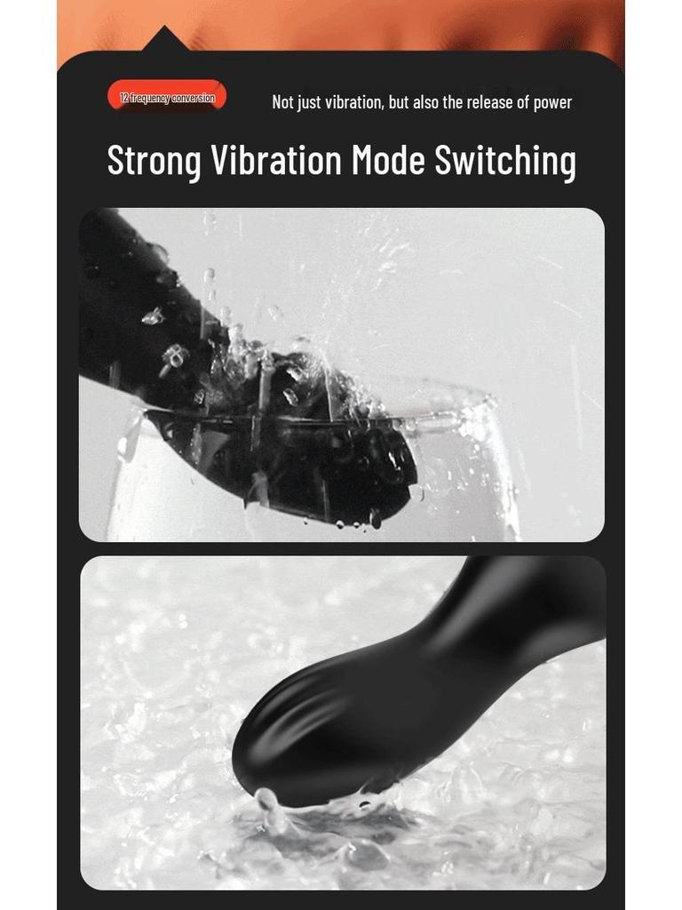 New Model: Manual Vibration Anal Plug for G-Spot & Backdoor Stimulation - Unisex, Beads for Couples