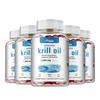 Antarctic Krill Oil Soft Capsules, 1000mg, Containing Omega-3, EPA, DHA, Phospholipids, and Astaxanthin; Suitable for Both Men and Women.