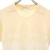 Salvatore Ferragamo Silk Blend Border Pattern Short Sleeve Knit M Sweater Women Used