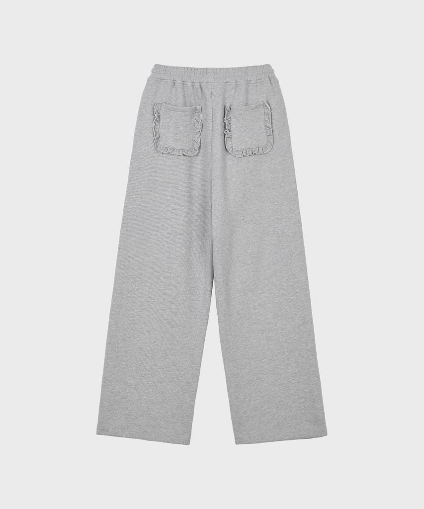 Alkialka Frill Wide Pants (Gray)