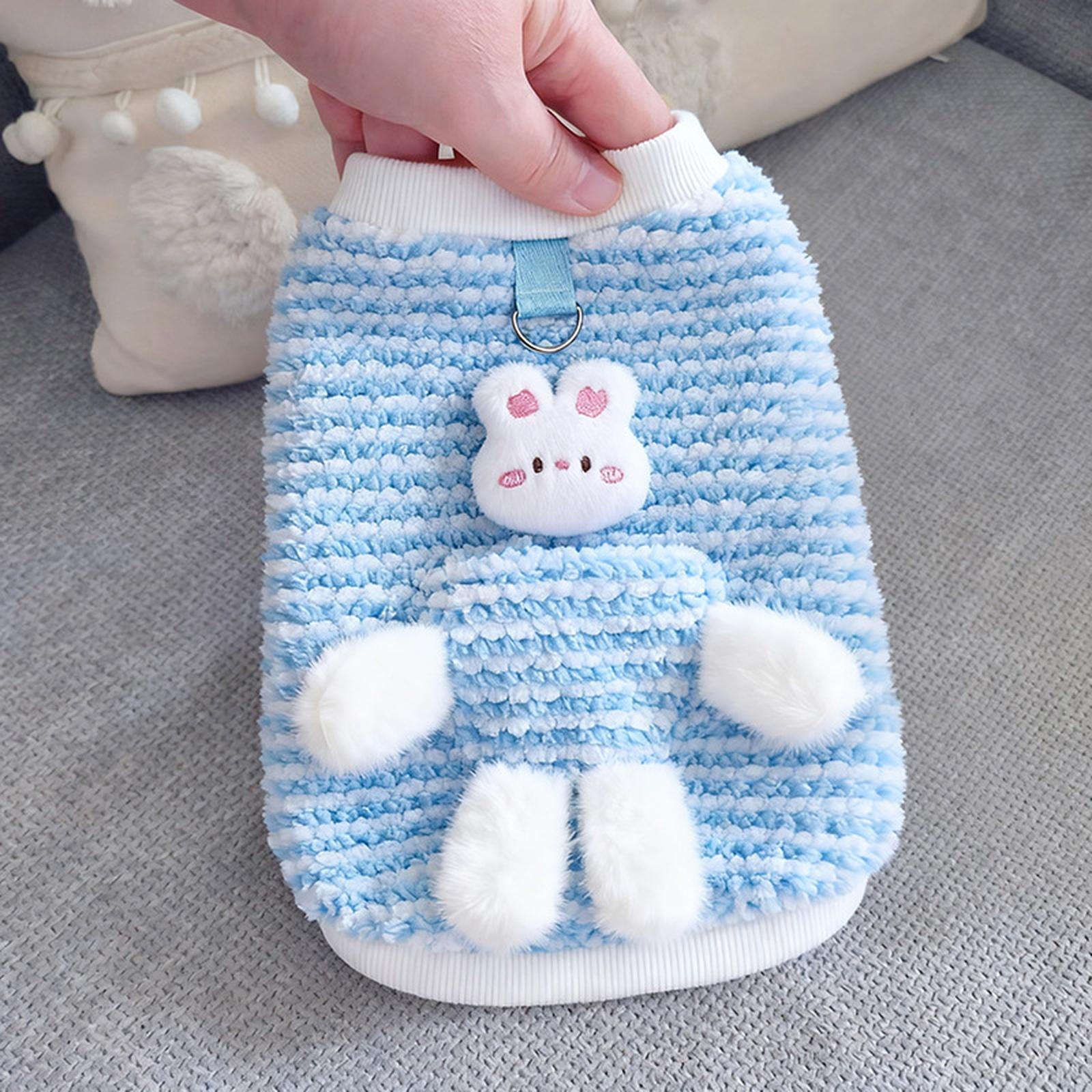 

Pet -Winter Fleece Hoodie: Cute Animal Print 2-Leg Leash-Ready Top For & Dog XL