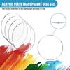 30Pcs Multi Purpose Clear Acrylic Board Blank Round Panel Shatterproof for Wedding Party Signs Display Project