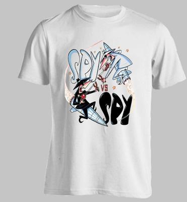 Spy Vs Spy Cartoon Funny Unisex Short Sleeve T-shirt Size S-5XL