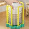 Kitchen Cupboard Household Retractable Bowl Plate Basin Drain Rack Multi-Function Desktop Dish Rice Bowl Storage Rack