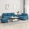 VidaXL Sofa Set with Cushions 3 Pcs, Sofas with Armrests, Furniture Set with Footrest Living Room, 3201535