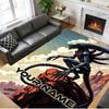 Crystal Velvet Rug Custom Name Text, Soft Non Slip Floor Mat Home DecorAlien Xenomorph