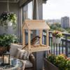 Wear-resistant Hummingbird Feeders Wooden Open Bird Feeder Pet Supplies Hanging Birdhouse  Pathway