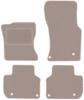 Beige Velour Floor Mats For: Jaguar XF X260 Sedan, Station Wagon (2016-)