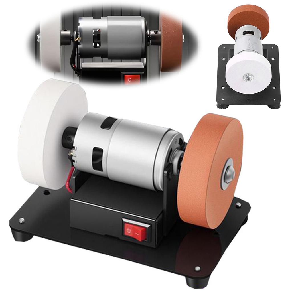 Multifunctional Grinding Polishing Machine with 2 Wheels Electric Bench Grinder Sanding Machine for Metal Wood Stone Jewelry
