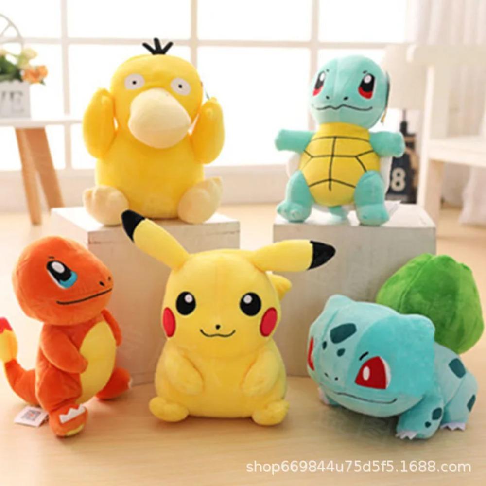 20cm Pokemon Peluche Ripiene Giocattoli Kawaii Pikachu Raichu Jenny Turtle Anime Bambola Bambini Compleanno Natale Regalo