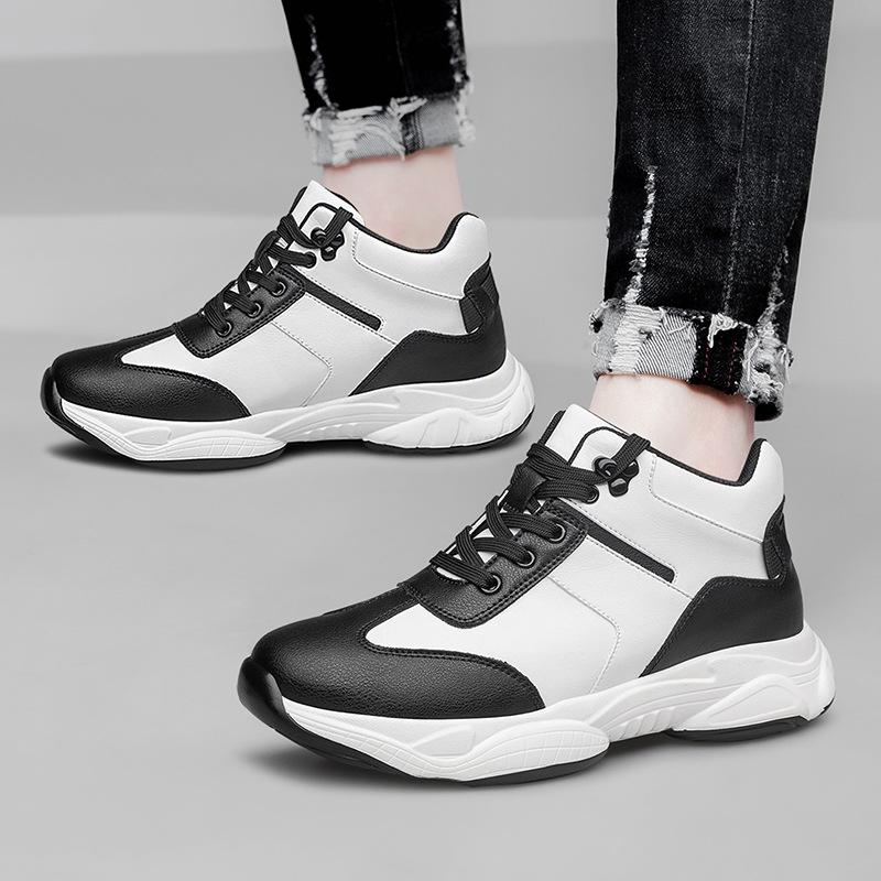 Inner height increase 8CM men's shoes sports and leisure shoes fashion trend versatile breathable dad shoes increase 6CM