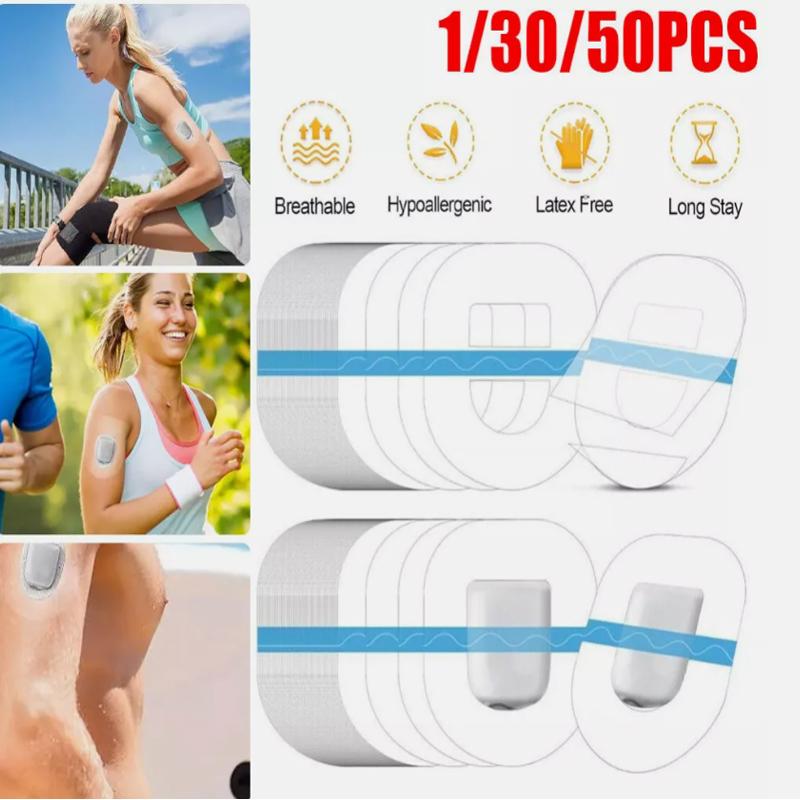 

30/50 шт. клейкие пластыри для спортивных наклеек Omnipod, водонепроницаемые чехлы