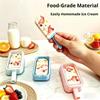 Lebensmittelechte Eis am Stiel Formen Eiscreme Formen Einfaches Lösen Silikon DIY Hausgemachter Eis am Stiel Maker Mit Deckel Für Kinder Sommer
