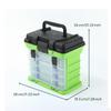 MultiCompartment Tackle Box Stacked Compartments Fishing Transparent Drawers Portable