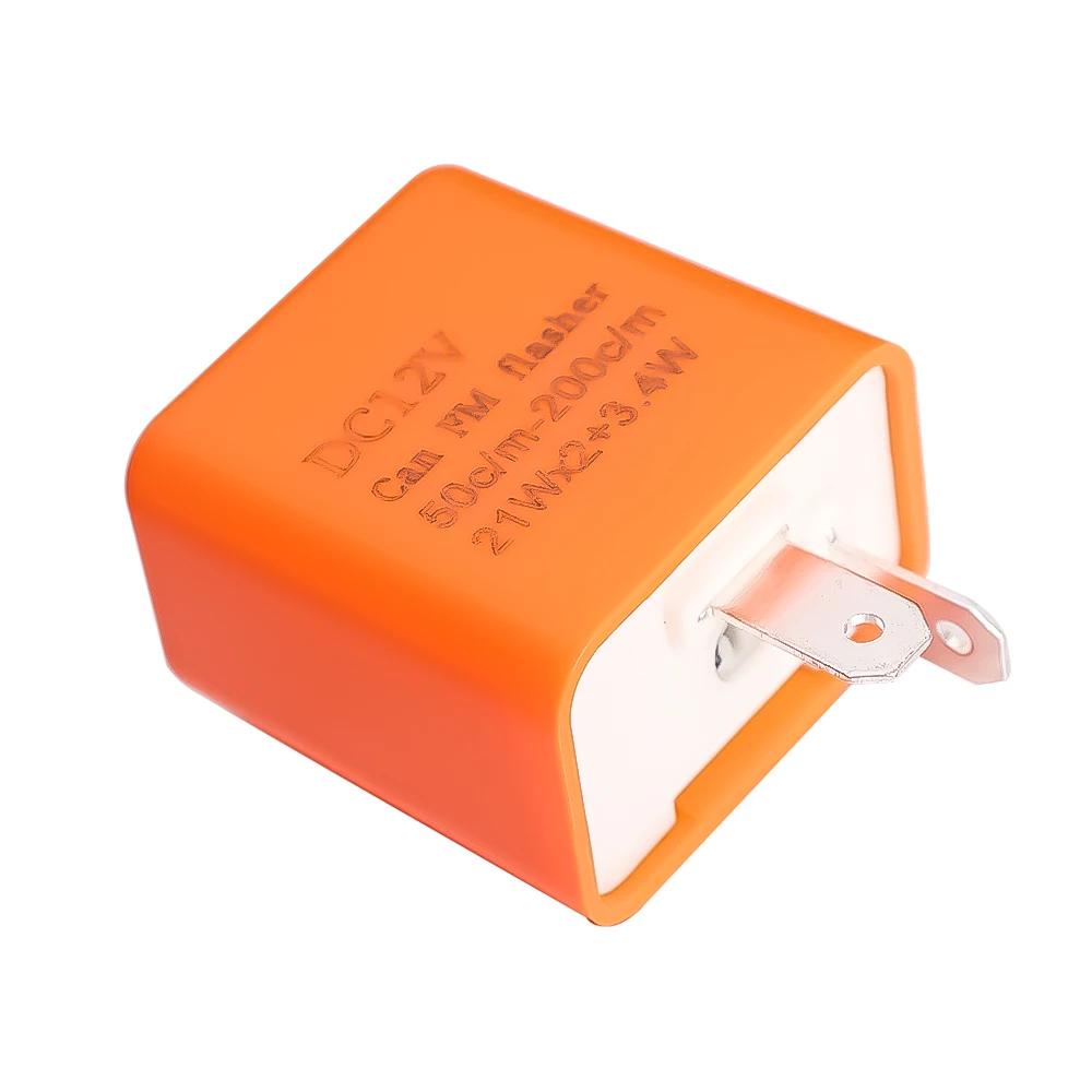 Releu intermitent LED cu 2 pini Intermitent pentru modificarea motocicletei 12V Autoturisme Motociclete cu frecvență reglabilă Semnale de viraj Relee indicatoare