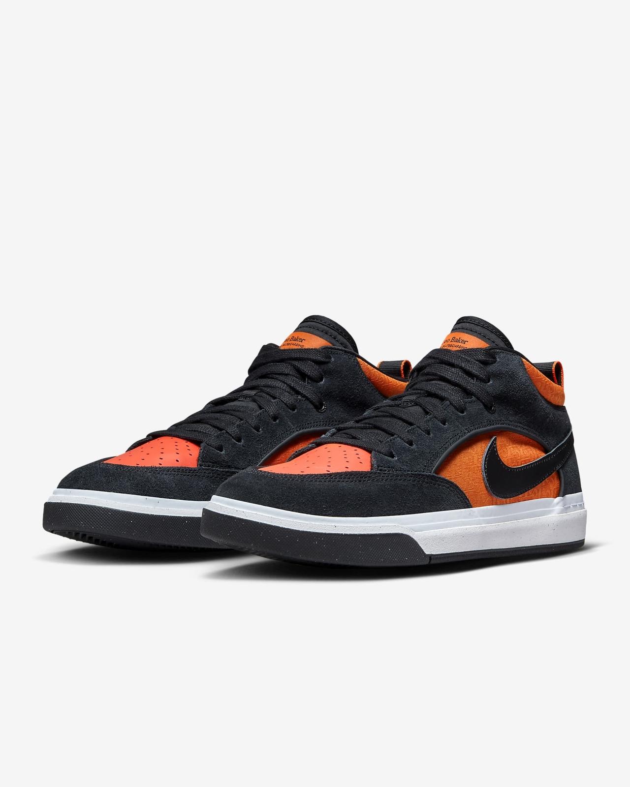 DX4361-002 Nike SB React Leo Black Electro Orange (Men s) 6