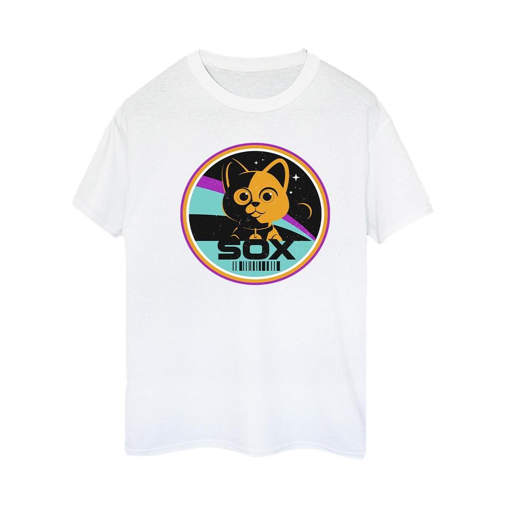 Disney Womens/Ladies Lightyear Sox Circle Cotton Boyfriend T-Shirt